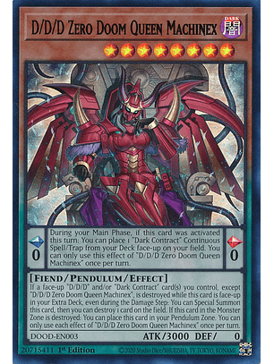 D/D/D Zero Doom Queen Machinex - DOOD-EN003 - Ultra Rare 