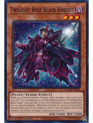 Twilight Rose Black Knight - DOOD-EN005 - Common 