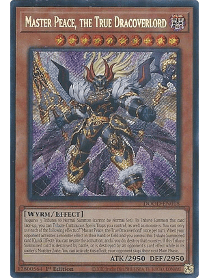 Master Peace, the True Dracoverlord - DOOD-EN018 - Secret Rare 