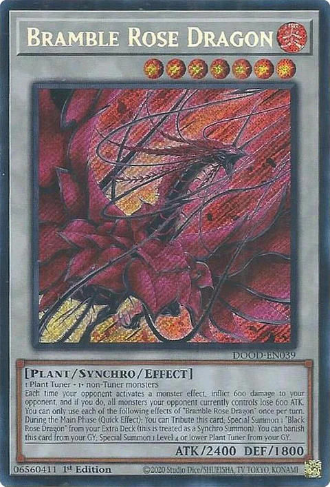 Bramble Rose Dragon - DOOD-EN039 - Secret Rare 