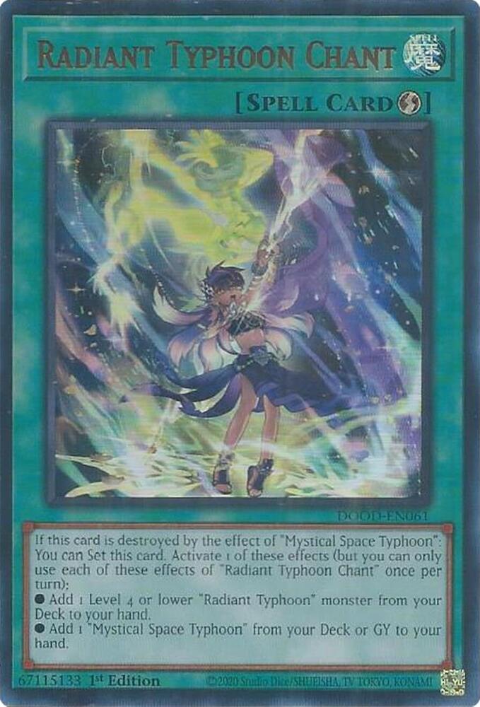 Radiant Typhoon Chant - DOOD-EN061 - Ultra Rare  2