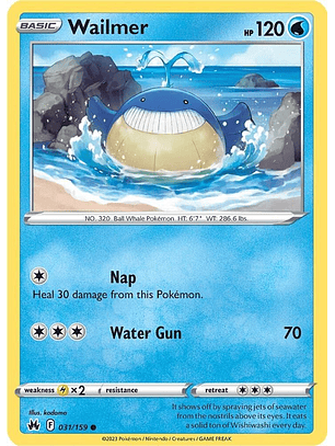 Wailmer - 031/159 - Common - CRZ