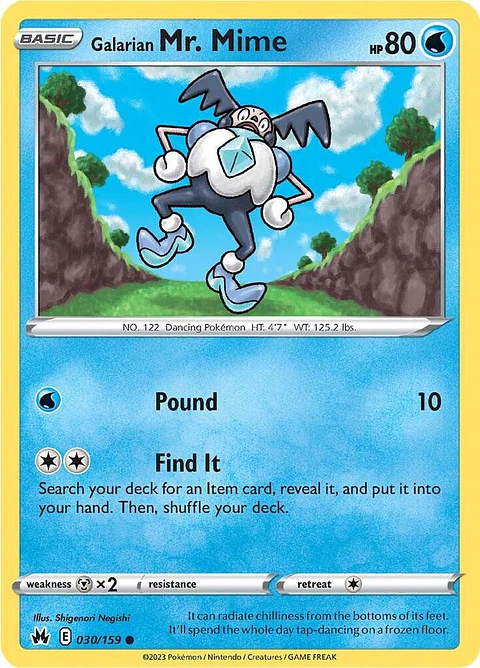 Galarian mr. Mime - 030/159 - CRZ 