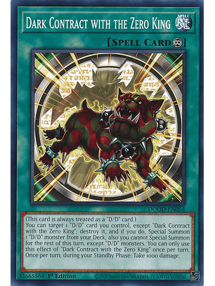 Dark Contract with the Zero King - DOOD-EN054 - Common 