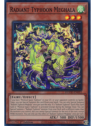 Radiant Typhoon Meghala - DOOD-EN012 - Super Rare 