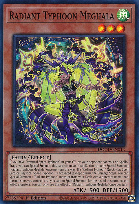 Radiant Typhoon Meghala - DOOD-EN012 - Super Rare 