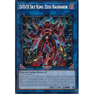 D/D/D Sky King Zeus Ragnarok - DOOD-EN049 - Secret Rare 