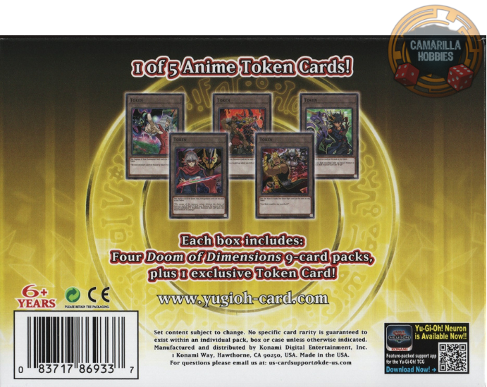 Doom of Dimensions Token Box  2