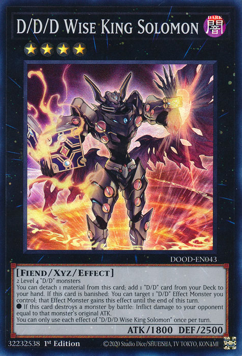 D/D/D Wise King Solomon - DOOD-EN043 - Super Rare  1