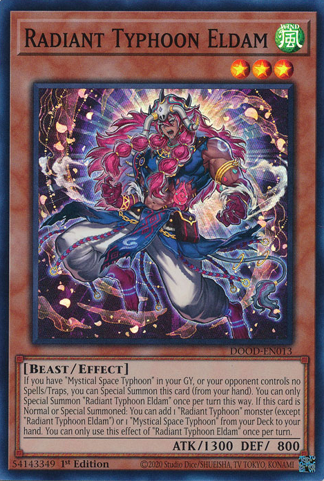 Radiant Typhoon Eldam - DOOD-EN013 - Super Rare  1