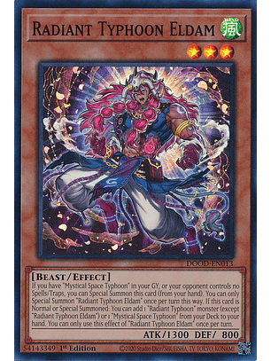 Radiant Typhoon Eldam - DOOD-EN013 - Super Rare 