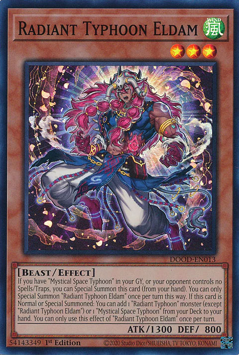 Radiant Typhoon Eldam - DOOD-EN013 - Super Rare 