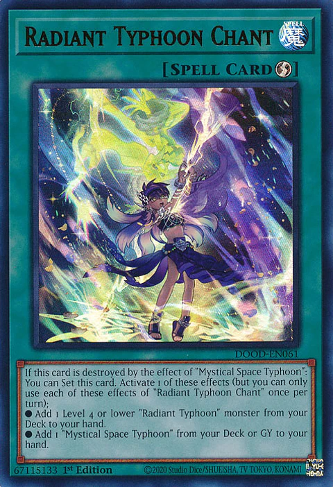 Radiant Typhoon Chant - DOOD-EN061 - Ultra Rare 
