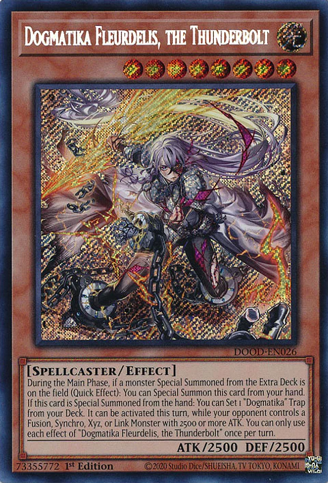 Dogmatika Fleurdelis, the Thunderbolt - DOOD-EN026 - Secret Rare 