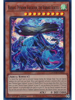 Radiant Typhoon Varuroon, the Vibrant Vortex - DOOD-EN016 - Super Rare 