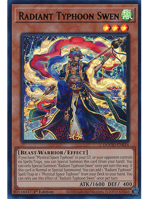 Radiant Typhoon Swen - DOOD-EN014 - Ultra Rare 