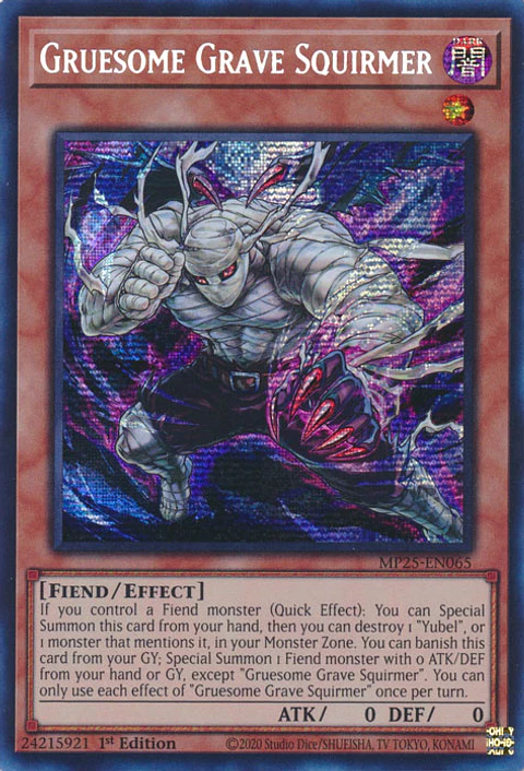 Gruesome Grave Squirmer - MP25-EN065 - Prismatic Secret Rare