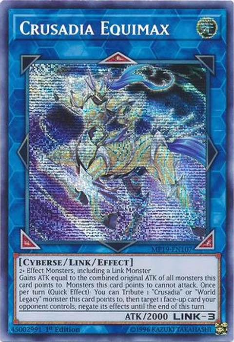 Crusadia Equimax - MP19-EN107 - Prismatic Secret Rare