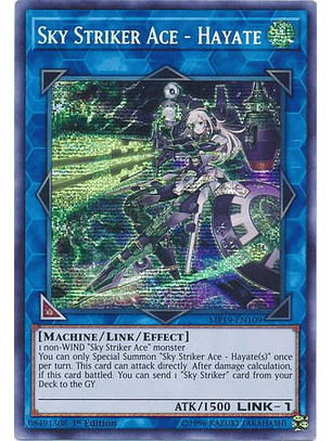 Sky Striker Ace - Hayate - MP19-EN109 - Prismatic Secret Rare 