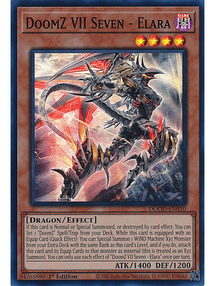 DoomZ VII Seven - Elara - DOOD-EN010 - Super Rare