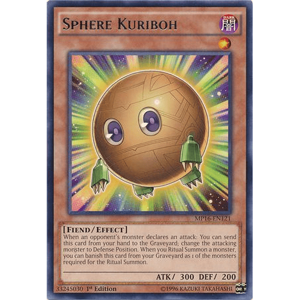 Sphere Kuriboh - MP16-EN121 - Rare 