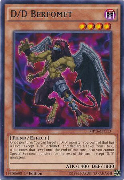 D/D Berfomet - MP16-EN113 - Rare