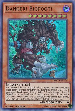 Danger! Bigfoot! - MP19-EN136 - Ultra Rare 1