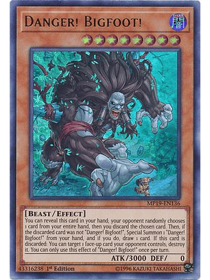Danger! Bigfoot! - MP19-EN136 - Ultra Rare