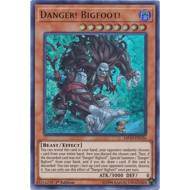 Danger! Bigfoot! - MP19-EN136 - Ultra Rare