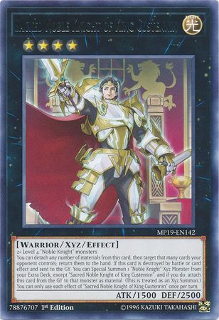Sacred Noble Knight of King Custennin - MP19-EN142 - Rare 1