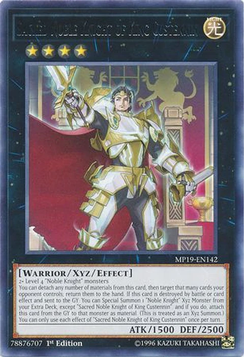 Sacred Noble Knight of King Custennin - MP19-EN142 - Rare