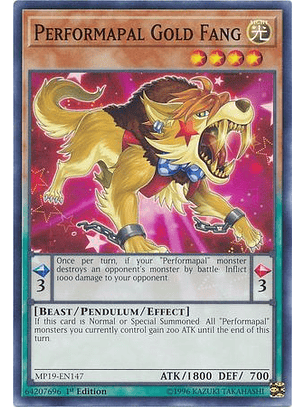 Performapal Gold Fang - MP19-EN147 - Common
