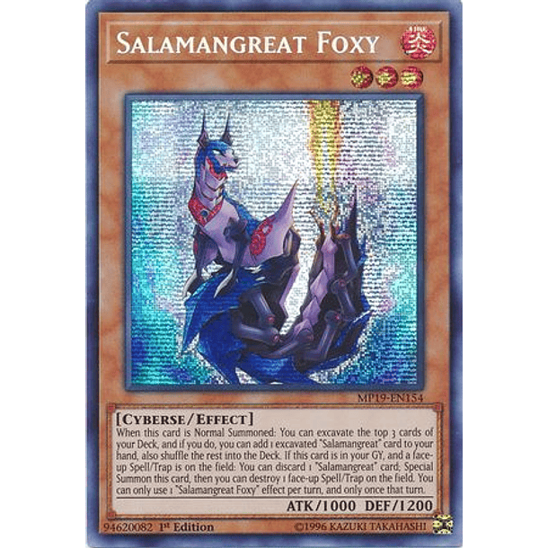 Salamangreat Foxy - MP19-EN154 - Prismatic Secret Rare 