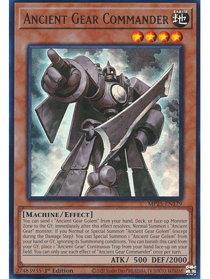 Ancient Gear Commander - MP25-EN179 - Ultra Rare 