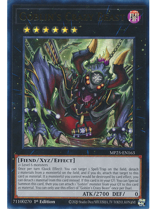 Goblin's Crazy Beast - MP25-EN163 - Ultra Rare