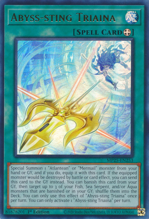 Abyss-sting Triaina - MP25-EN253 - Ultra Rare  1