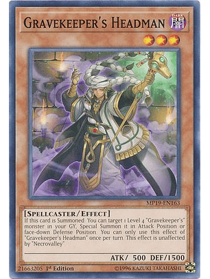 Gravekeeper's Headman - MP19-EN163 - Common