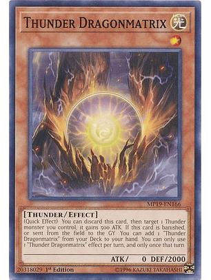 Thunder Dragonmatrix - MP19-EN166 - Common