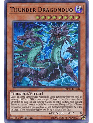 Thunder Dragonduo - MP19-EN170 - Ultra Rare