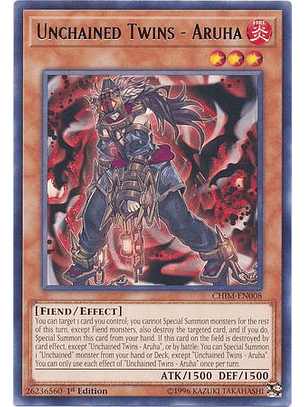  Unchained Twins - Aruha - CHIM-EN008 - Rare