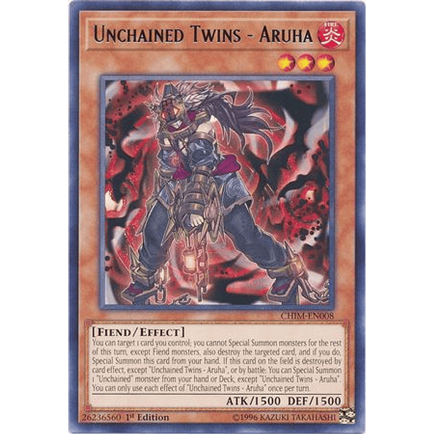  Unchained Twins - Aruha - CHIM-EN008 - Rare