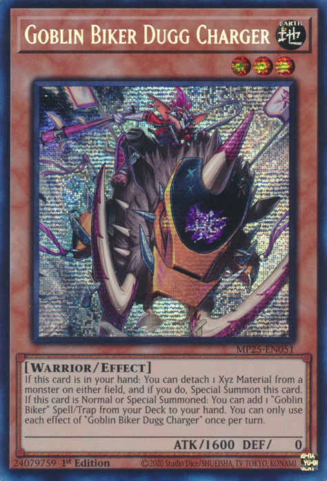 Goblin Biker Dugg Charger - MP25-EN051 - Prismatic Secret Rare 1