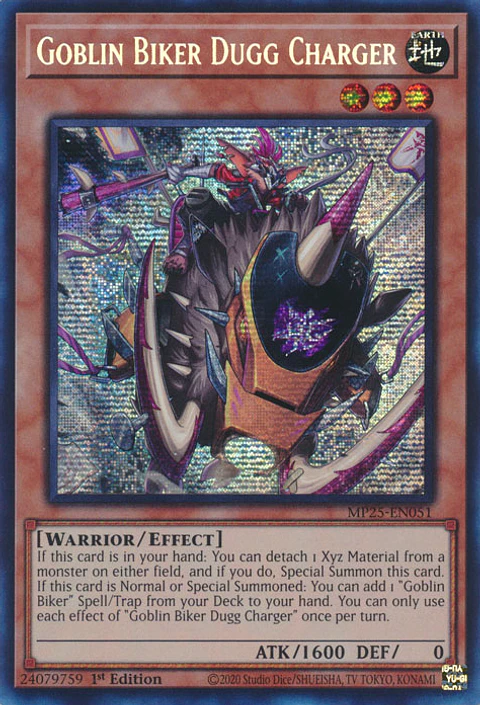Goblin Biker Dugg Charger - MP25-EN051 - Prismatic Secret Rare