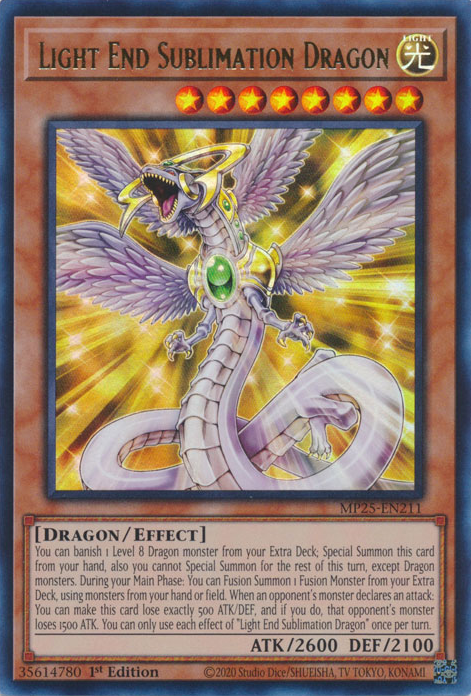 Light End Sublimation Dragon - MP25-EN211 - Ultra Rare 1