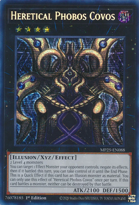 Heretical Phobos Covos - MP25-EN088 - Prismatic Secret Rare