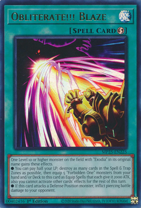 Obliterate!!! Blaze - MP25-EN225 - Ultra Rare 