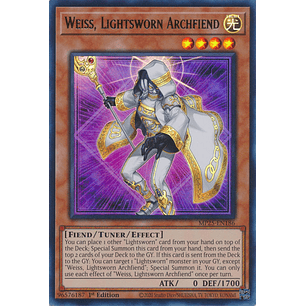 Weiss, Lightsworn Archfiend - MP25-EN186 - Ultra Rare 