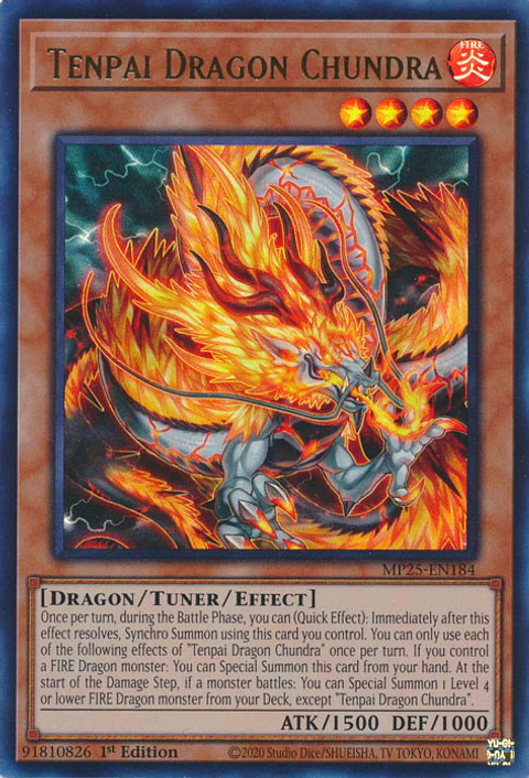 Tenpai Dragon Chundra - MP25-EN184 - Ultra Rare 