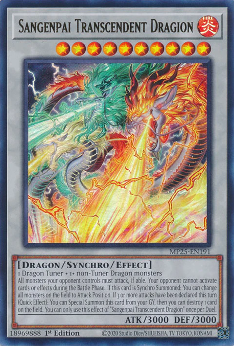 Sangenpai Transcendent Dragion - MP25-EN191 - Ultra Rare 