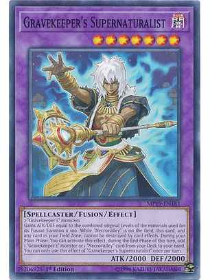 Gravekeeper's Supernaturalist - MP19-EN181 - Common